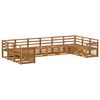 vidaXL Conjunto de sof&aacute;s de exterior 7 uds. Natural