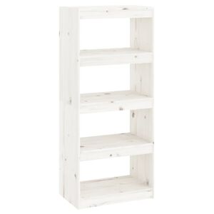 vidaXL Estanter&iacute;a/divisor de espacios madera pino blanco 60x30x135,5cm