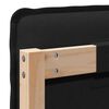 vidaXL Cabecero tapizado Natural y negro 200 cm Madera de pino macizo