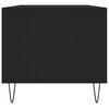 vidaXL Mesa de centro madera contrachapada negro 90x49x45 cm