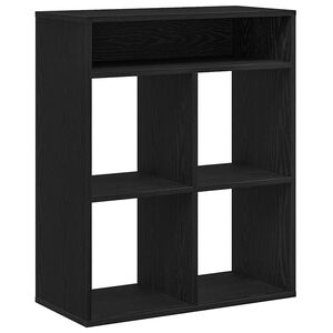 vidaXL Estanter&iacute;a madera ingenier&iacute;a negra 66x31x80 cm