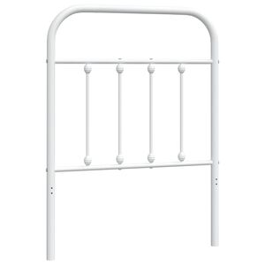 vidaXL Cabecero de repuesto de metal blanco 75 cm