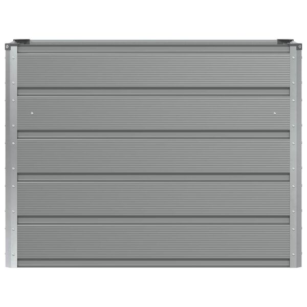vidaXL Jardinera Gris Claro 100 x 40 x 75 cm Acero