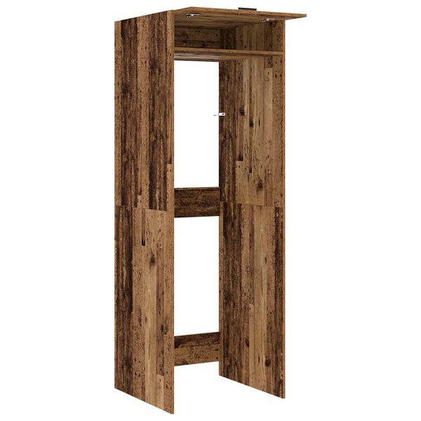 vidaXL Armario para lavadora 2 pcs Madera vieja 67,5 x 68 x 200 cm