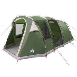 vidaXL Tienda de campa&ntilde;a tipo t&uacute;nel Verde 505 x 330 x 204 cm
