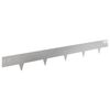vidaXL Borde de C&eacute;sped 10 uds. 100 x 12 cm Stainless Steel Plateado
