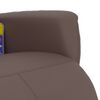 vidaXL Sill&oacute;n reclinable masaje con reposapi&eacute;s cuero sint&eacute;tico marr&oacute;n