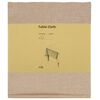 vidaXL Tela para Mesa 5 uds. Cuadrado Beige 110 x 110 cm