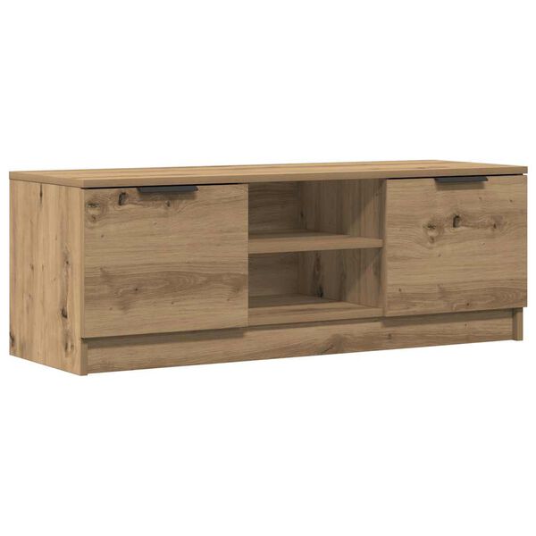 vidaXL Mueble de TV madera contrachapada artisan roble 102x35x36,5 cm