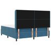 vidaXL Cama tipo Box Spring con cabecera Azul 180 x 200 cm Terciopelo