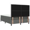 vidaXL Cama tipo Box Spring con colch&oacute;n Gris oscuro 160 x 200 cm tela
