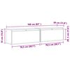 vidaXL Armario de Pared con estante 2 pcs Marr&oacute;n cera 80 x 30 x 35 cm