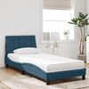 vidaXL Cama con colch&oacute;n Hanko terciopelo azul 80x200 cm