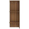 vidaXL Mueble de recbidor 2 uds madera contrachapada marrón roble