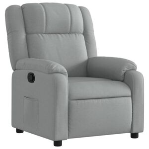 vidaXL Sill&oacute;n reclinable de tela gris claro