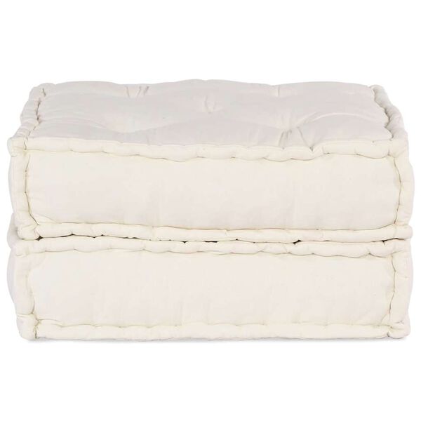 vidaXL Sof&aacute; modular de tela color crema 70x70x36