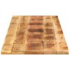 vidaXL Tablero de mesa rectangular madera mango rugosa 160x50x3,8 cm