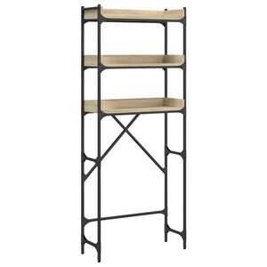 vidaXL Estanter&iacute;a lavadora madera ingenier&iacute;a roble Sonoma 67x25x163 cm