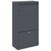 vidaXL Caja de entrega de paquetes Antracita 44 x 22 x 82 cm Acero