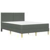 vidaXL Estructura de cama Gris oscuro 120 x 200 cm Poli&eacute;ster