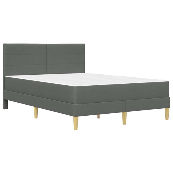 vidaXL Estructura de cama Gris oscuro 120 x 200 cm Poli&eacute;ster
