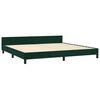 vidaXL Estructura cama sin colch&oacute;n terciopelo verde oscuro 200x200 cm