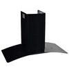 vidaXL Campana extractora pared 90 cm acero inoxidable 756 m&sup3;/h negro