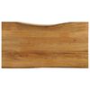vidaXL Tablero de mesa borde natural madera maciza mango 100x60x3,8 cm