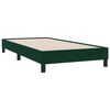 vidaXL Cama box spring sin colch&oacute;n terciopelo verde oscuro 100x210 cm