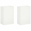 vidaXL Macetero de Jard&iacute;n 2 uds. Blanco 40 x 30 x 75 cm