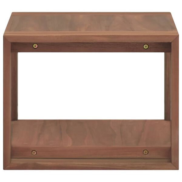 vidaXL Armario de baño de pared madera maciza de teca 45x45x35 cm
