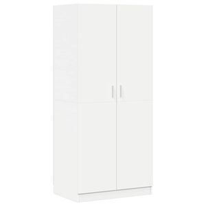 vidaXL Armario de madera contrachapada blanco 80x52x180 cm