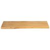 vidaXL Tablero de mesa borde natural madera maciza mango 100x40x2,5 cm
