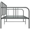 vidaXL Estructura de sofá cama sin colchón metal gris 90x200 cm