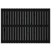 vidaXL Cabecero de cama de pared madera maciza pino negro 127,5x3x90cm