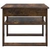 vidaXL Mesa de Caf&eacute; Roble ahumado 64 x 54 x 44 cm Madera de ingenier&iacute;a