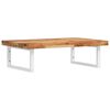 vidaXL Estante de lavabo de pared acero y madera maciza de acacia