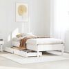 vidaXL Estructura cama con cajones madera maciza pino blanca 90x190 cm