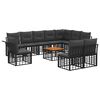 vidaXL Conjunto de sof&aacute;s de exterior 11 uds. 10 plaza
