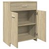vidaXL Armario de ba&ntilde;o madera contrachapada roble Sonoma 60x33x80 cm