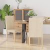 vidaXL Sillas de comedor 2 unidades tela color crema