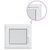 vidaXL Color interno de ventana de s&oacute;tano blanco RISOR 55 x 50 cm