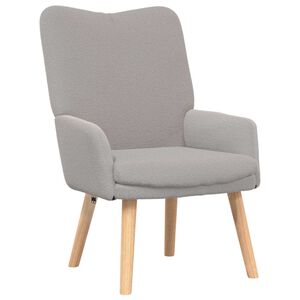 vidaXL sill&oacute;n Gris Claro 63 x 67 x 94 cm Tela de Oveja y Contrachapado
