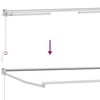vidaXL Toldo retr&aacute;ctil manual Rojo 3,5 x 2 m