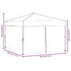 vidaXL Carpa para fiestas plegable con paredes laterales azul 3x3 m