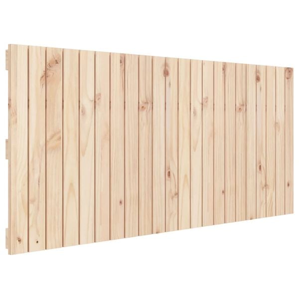 vidaXL Cabecero de cama de pared madera maciza de pino 140x3x60 cm