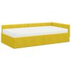 vidaXL Estructura de Cama Esquina con Colch&oacute;n Otro 2 pcs Amarillo