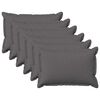 vidaXL Funda de almohada 6 pcs HOUTEN Gris Claro 30 x 50 cm