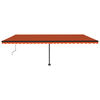 vidaXL Toldo de pie autom&aacute;tico naranja y marr&oacute;n 600x350 cm