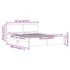 vidaXL Estructura de cama Sonoma 152 x 203 cm Madera de ingenier&iacute;a